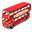 London Bus Icon 32x32 png
